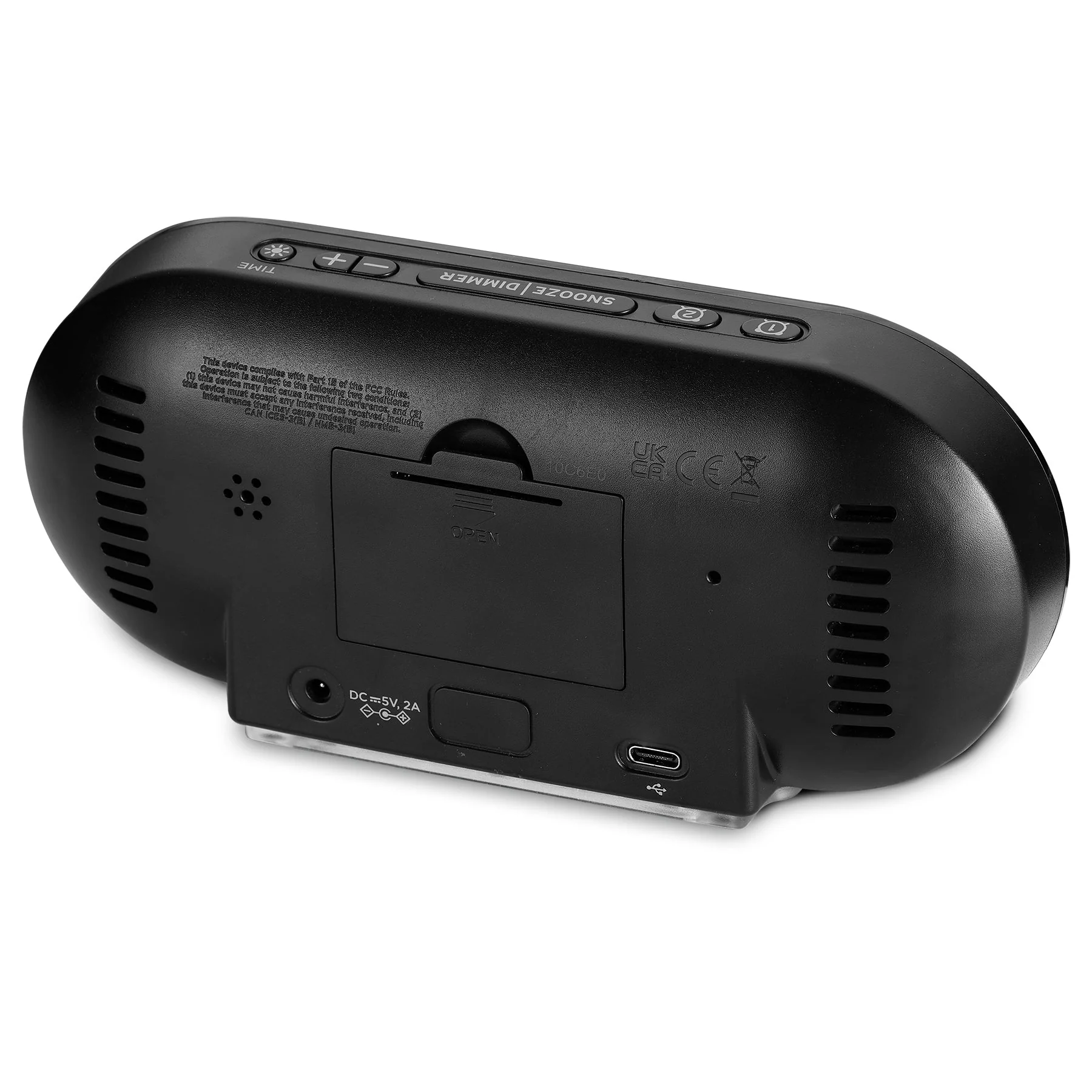 Timex Alarm Clock with Large Display, Night Light and USB Charger - Image 4